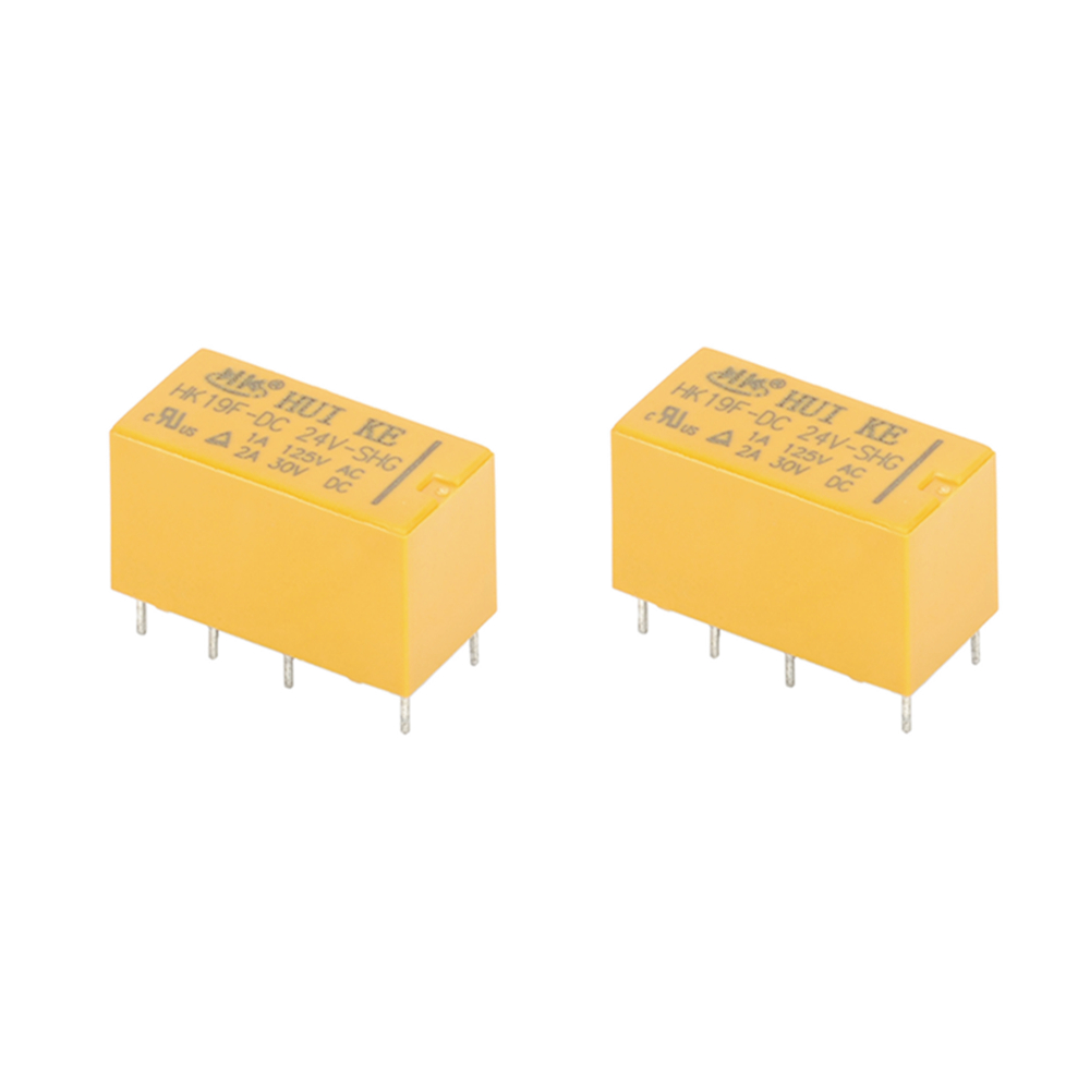 HUIKE Yellow HK19F-DC3V/5V/9V/12V/24V-SHG 8Pins 2A