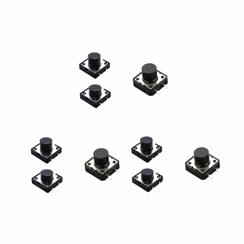 12 X 12mm SMT SMD Momentary Tactile Push Button Switch - 4-Pin PCB Mount