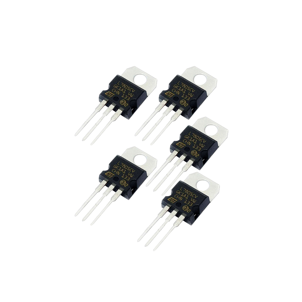 thumbnail image 2 of 5x L7805CV Voltage Regulator - 5V 1.5A TO-220 - ST Microelectronics (5pcs) 2 of 6