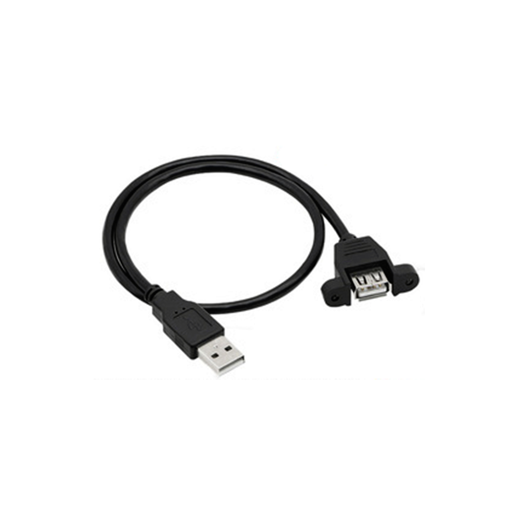 Panel Mount USB Male to Female Extension Cable • MKTechnic