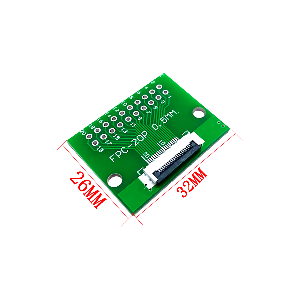 Fpc Circuit Board 05mm 20p Ffc Breakout Pcb Test Adapter • Mktechnic 3076