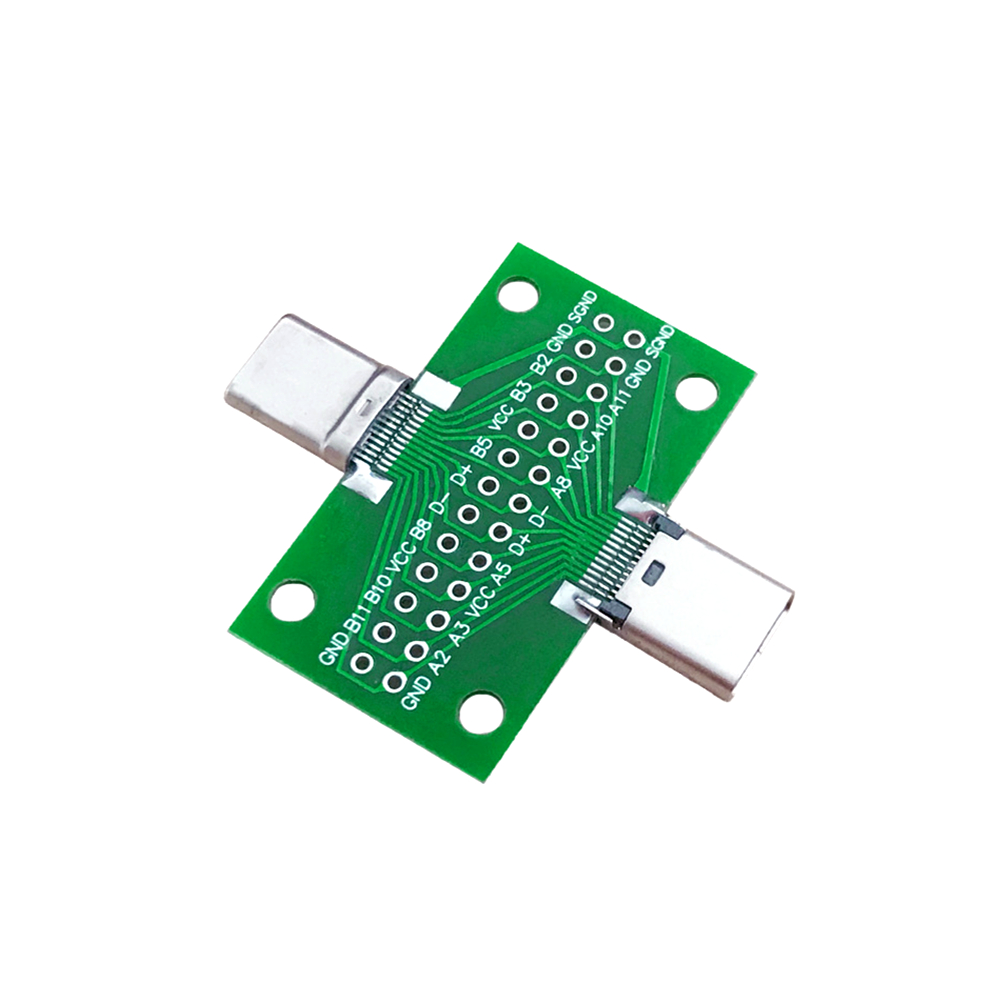 USB C Connector Breakout Type C Male to Female PCB Board • MKTechnic