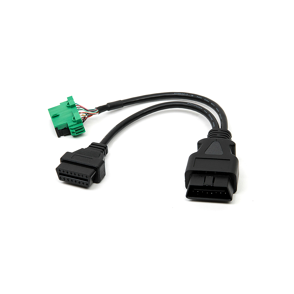 ODB2 Splitter Cable Y Automotive Flat Extension Wire Lead Cord